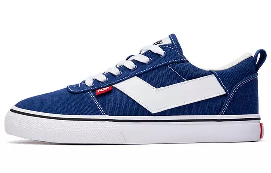 Кроссовки PONY Skate Skateboarding Shoes Unisex Low-top Blue/White, синий/белый
