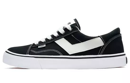 Кроссовки PONY Starkids Skateboarding Shoes Men Low-top Black/white, черный