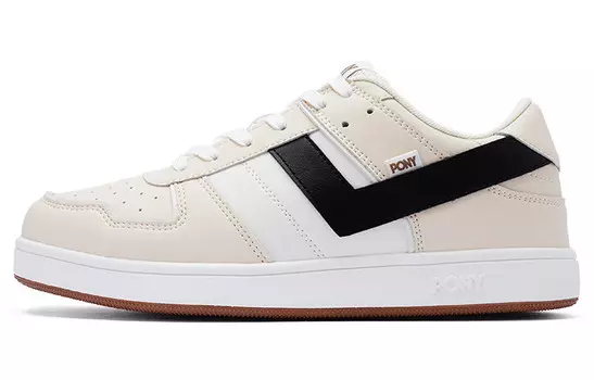 Кроссовки PONY Street Series Skateboarding Shoes Unisex, бежевый/черный