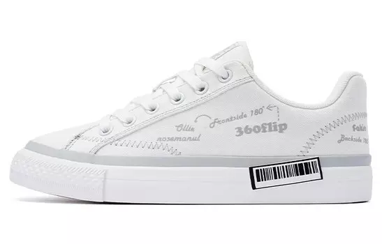 Кроссовки PONY Winner Skateboarding Shoes Unisex Low-top White/gray, серый/белый