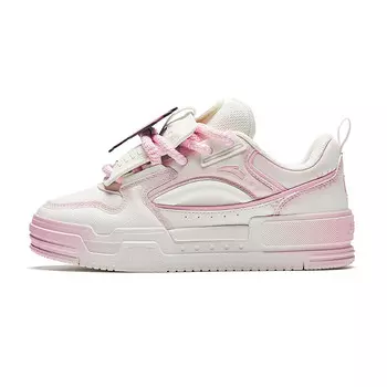 Кроссовки Pop Mart X ANTA Lifestyle Shoes Women's Low-top White/Pink, розовый