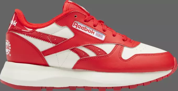Кроссовки popsicle x wmns classic leather sp 'instinct red' Reebok, красный