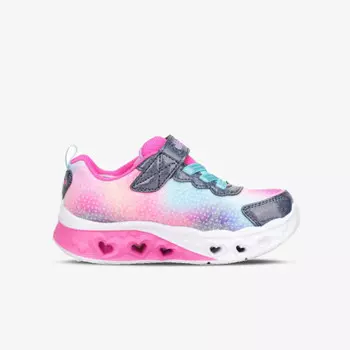 Кроссовки порхают сердечками огни-просто л Skechers, мультиколор