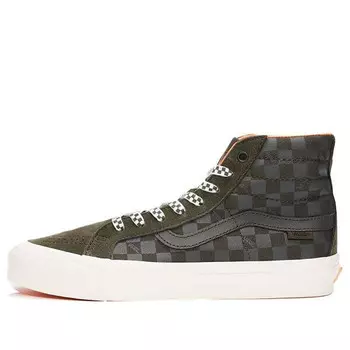 Кроссовки porter-yoshida & co. x og sk8-hi lx 'forest night floral checkerboard' Vans, зеленый