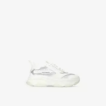 Кроссовки Possession R из искусственной кожи и сетки с украшением для 7–9 лет Steve Madden, белый