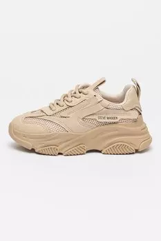 Кроссовки Possession с сетчатыми вставками Steve Madden, бежевый