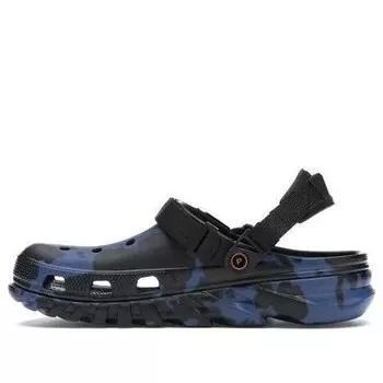 Кроссовки post malone x duet max clog 'blue camo' Crocs, черный