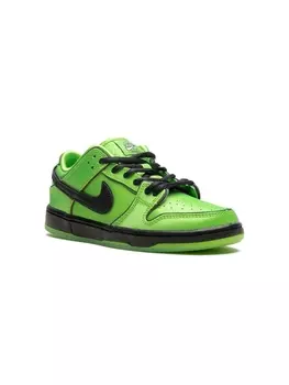 Кроссовки Powerpuff Girls SB Dunk Low Buttercup Nike Kids, зеленый