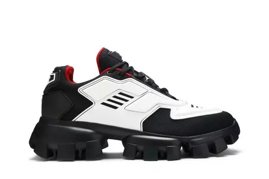 Кроссовки Prada Cloudbust Thunder Knit 'White Black', белый