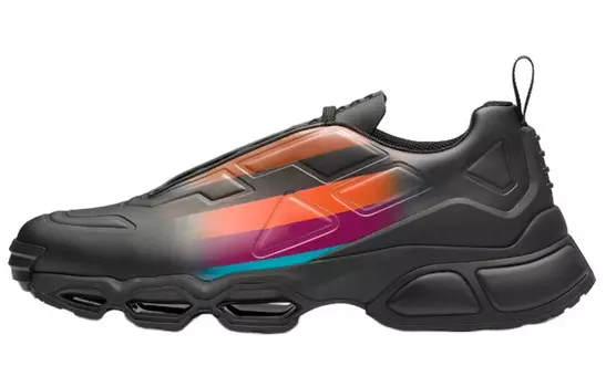 Кроссовки Prada Collision Cross, черный / синий