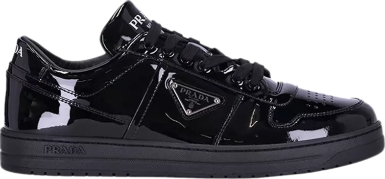 Кроссовки Prada Downtown Leather 'Black Patent', черный