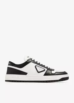 Кроссовки Prada Downtown Perforated Leather, белый
