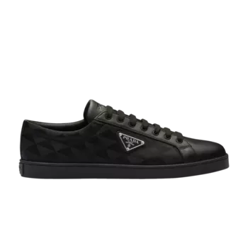 Кроссовки Prada из кожи и нейлона, черный