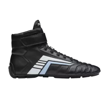 Кроссовки Prada Rev Cuero High, черный