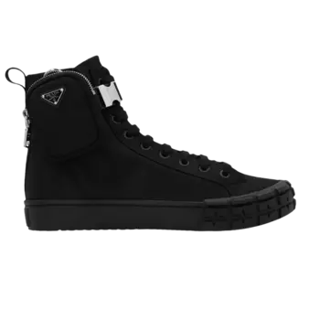 Кроссовки Prada Wheel Re-Nylon High 'Black', черный