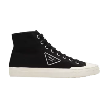 Кроссовки Prada Wheel Vulc High 'Black Ivory', черный