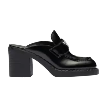 Кроссовки Prada Wmns Chocolate Brushed Leather Mule, черный