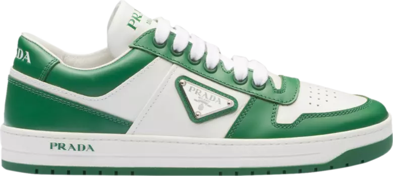 Кроссовки Prada Wmns Downtown Leather White Mango, зеленый