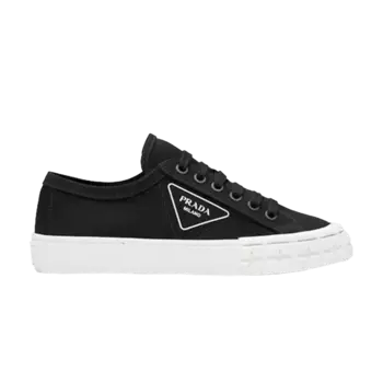 Кроссовки Prada Wmns Gabardine Wheel Low Black White, черный
