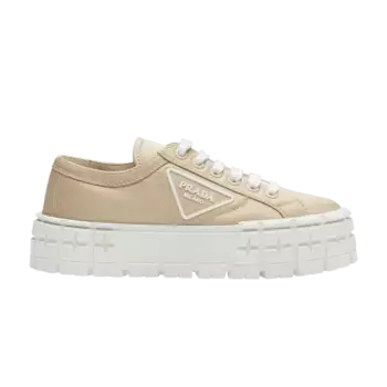 Кроссовки Prada Wmns Gabardine Wheel Platform Light Brown, коричневый