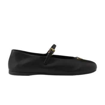 Кроссовки Prada Wmns Nappa Leather Ballerinas 'Black', черный