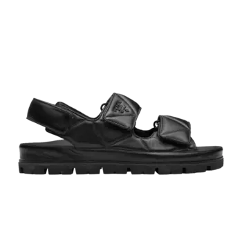 Кроссовки Prada Wmns Padded Nappa Sandal 'Black', черный