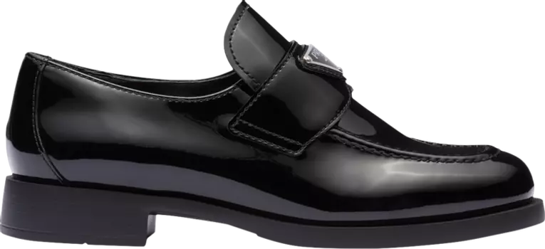 Кроссовки Prada Wmns Patent Leather Loafer 'Black', черный