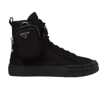 Кроссовки Prada Wmns Wheel Re-Nylon High 'Black', черный