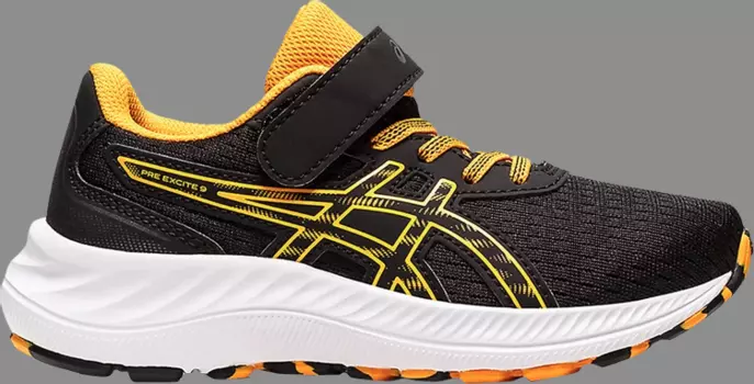 Кроссовки pre excite 9 ps 'black amber' Asics, черный