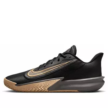 Кроссовки precision 7 'black metallic gold gum' Nike, черный