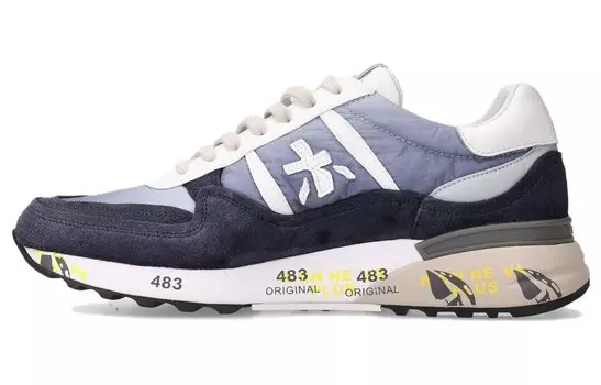 Кроссовки Premiata Landeck Lifestyle Shoes Men Low-top Blue/White, синий/белый