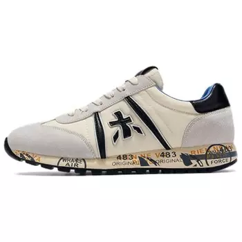 Кроссовки Premiata Lifestyle Shoes Men Low-top Beige Gray, серый