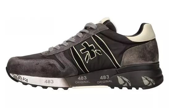 Кроссовки Premiata Lifestyle Shoes Men Low-top Black, черный