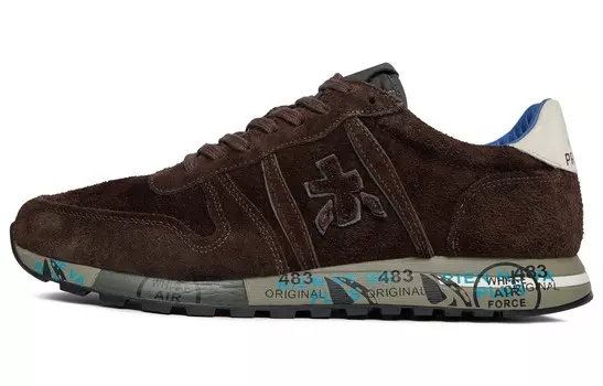 Кроссовки Premiata Lifestyle Shoes Men Low-top Brown, коричневый