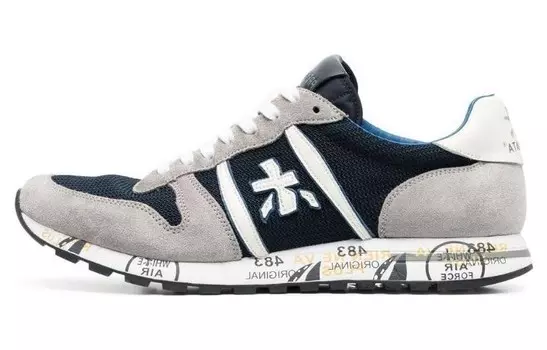 Кроссовки Premiata Lifestyle Shoes Men Low-top Gray, серый