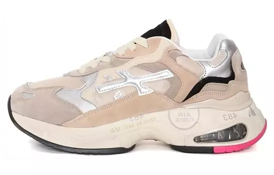 Кроссовки Premiata Lifestyle Shoes Women's Low-top Beige, бежевый