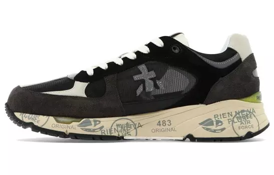 Кроссовки Premiata Mase Lifestyle Shoes Men Low-top Black, черный