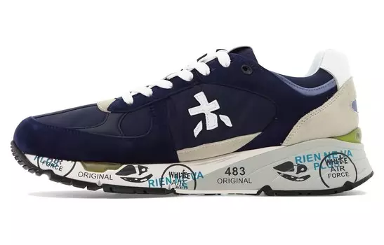 Кроссовки Premiata Mase Lifestyle Shoes Men Low-top Blue, синий