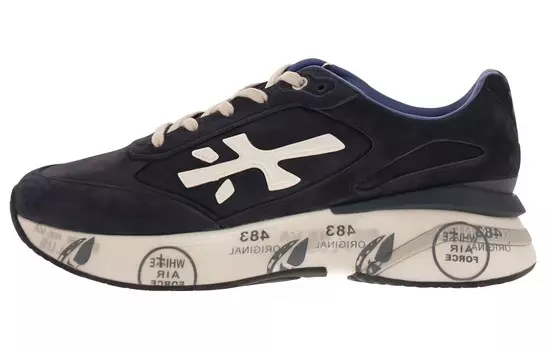 Кроссовки Premiata Moerun Lifestyle Shoes Men Low-top Blue, синий