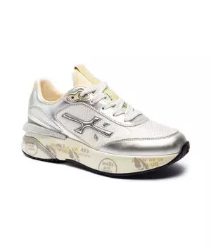 Кроссовки Premiata с элементами кожи, серебряный