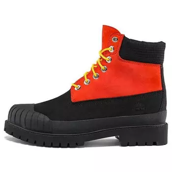 Кроссовки premium 6 inch waterproof boot 'medium orange nubuck with black' Timberland, оранжевый