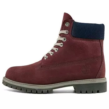 Кроссовки premium 6 inch waterproof boots 'burgundy nubuck' Timberland, бургундия
