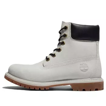 Кроссовки premium 6 inch waterproof boots 'light grey nubuck' Timberland, белый