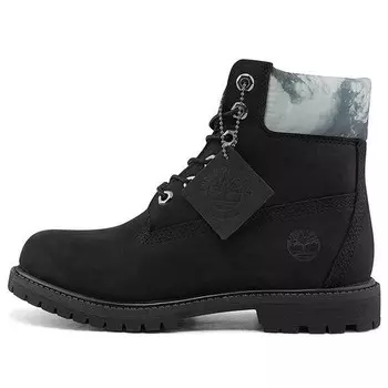 Кроссовки premium 6-inch waterproof wide-fit boot 'black nubuck' Timberland, черный