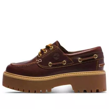 Кроссовки premium boat shoes 'brown' Timberland, коричневый