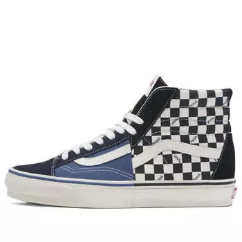 Кроссовки premium clash the wall 'checkerboard black blue' Vans, черный