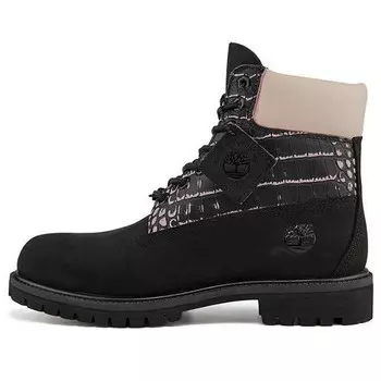 Кроссовки premium waterproof wide fit boot 'black nubuck with pink' Timberland, черный