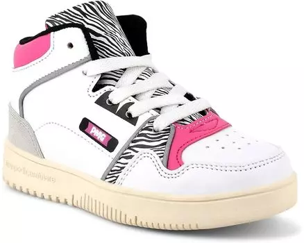 Кроссовки Primigi 49622, цвет White/Zebra/Fuchsia