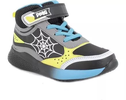 Кроссовки Primigi 49692, цвет Black/Grey/Blue/Yellow