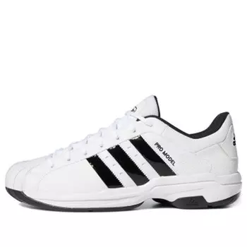 Кроссовки pro model 2g low 'white black' Adidas, белый